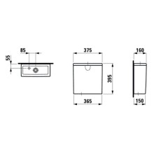 Бачок для унитаза Laufen New Classic 8.2885.3.000.873.1