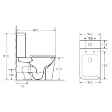 Бачок для унитаза OWL 1975 Vatter Ruta-G OWLT190402/2