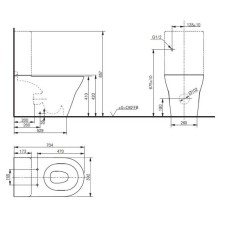 Бачок для унитаза Toto MH SW10044G1#W