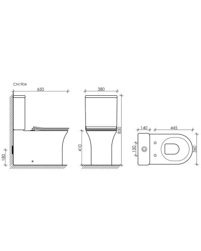 Бачок для унитаза Ceramica Nova Star CN1904-T