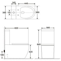 Бачок для унитаза BelBagno Amanda BB051T
