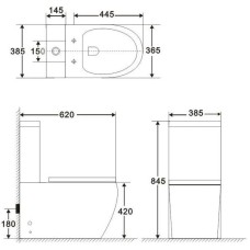 Бачок для унитаза BelBagno Amanda BB051T