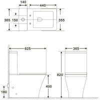 Бачок для унитаза BelBagno Marmi BB052T