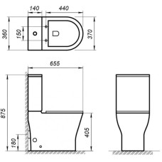 Бачок для унитаза 3/4,5 л BelBagno Acqua BB340T