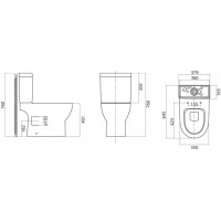 Бачок для унитаза 3/4,5 л BelBagno Steam BB130T