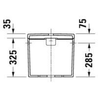 Бачок для унитаза Duravit D-Neo 0944000085