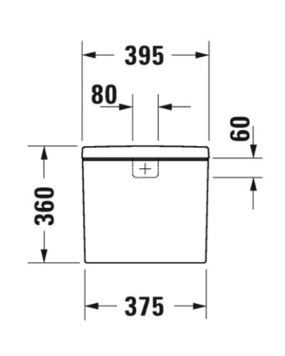 Бачок для унитаза Duravit D-Neo 0944000085