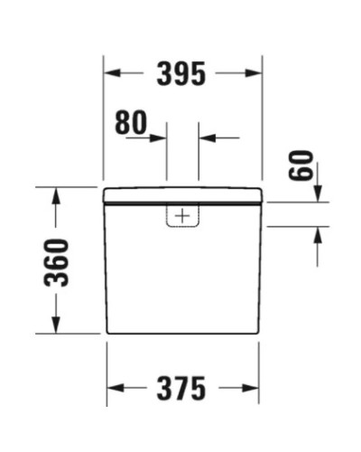 Бачок для унитаза Duravit D-Neo 0944100005