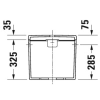 Бачок для унитаза Duravit D-Neo 0944000005