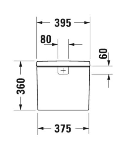 Бачок для унитаза Duravit D-Neo 0944000005