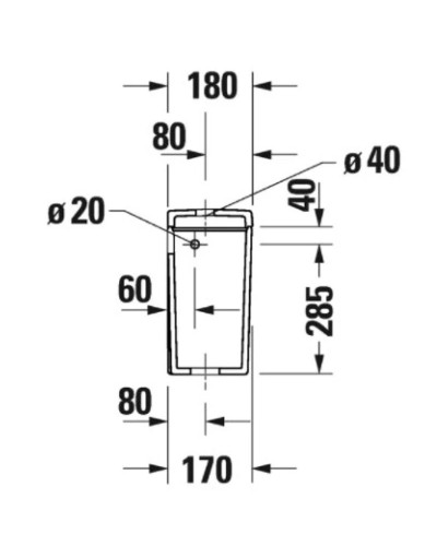 Бачок для унитаза Duravit D-Neo 0944000005