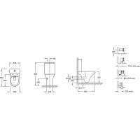 Бачок для унитаза 3/6 л Jacob Delafon Aleo ETAL212-0