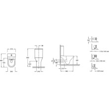 Бачок для унитаза 3/6 л Jacob Delafon Aleo ETAL212-0