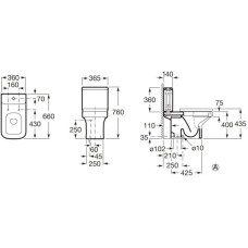 Бачок Roca Dama 341786000