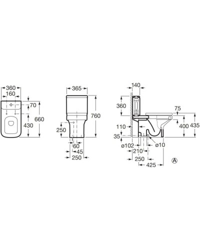 Бачок Roca Dama 341786000