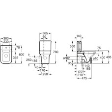 Бачок Roca Dama 341782000