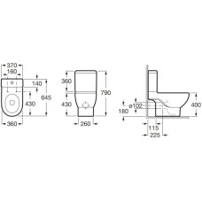 Бачок Roca Meridian 341241000