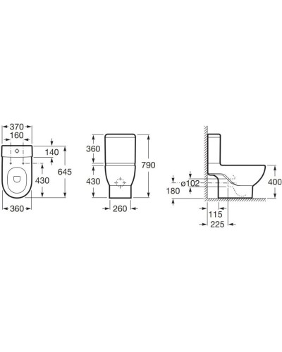 Бачок Roca Meridian 341241000