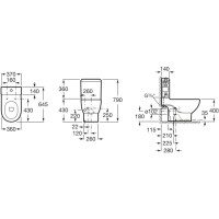 Бачок 4,5/3л с двойным сливом Roca Meridian 341240000