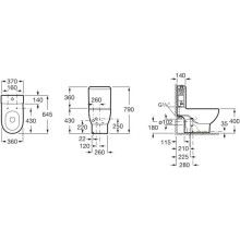 Бачок 4,5/3л с двойным сливом Roca Meridian 341240000