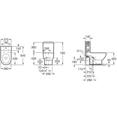Бачок 4,5/3л с двойным сливом Roca Meridian 341240000