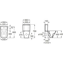 Бачок Roca The Gap 341730000