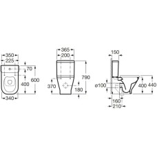 Бачок Roca The Gap 341730000