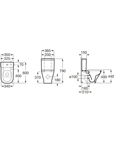 Бачок Roca The Gap 341730000