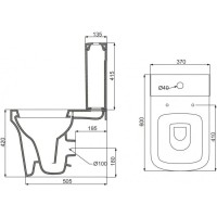 Бачок для унитаза 3/6 л BelBagno Marco BB118T