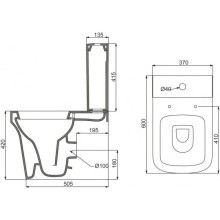 Бачок для унитаза 3/6 л BelBagno Marco BB118T