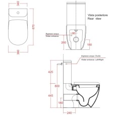 Бачок для унитаза Artceram File 2.0 FLC001 16 00 blu zaffiro