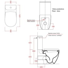 Бачок для унитаза Artceram File 2.0 FLC001 05 00 bi matt