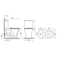 Бачок для унитаза Ceramica Nova Fortuna CN9001-T