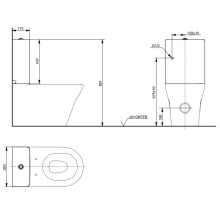 Бачок для унитаза Toto MH SW10044G1#W