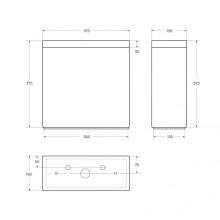 Бачок для унитаза BelBagno Energia BB8134T