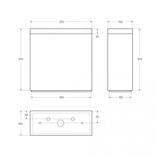 Бачок для унитаза BelBagno Energia BB8134T