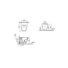 Унитаз Vitra Integra Round 7041B003-0075 подвесной без сиденья