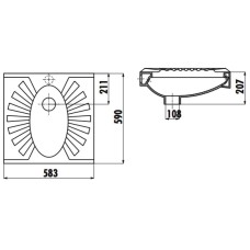 Чаша Генуя Creavit TP595-00CB00E-0000