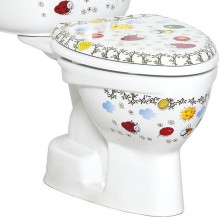 Унитаз компакт Creavit Cocuk CK300-11CB00E-FF00 Белый с декором без сиденья без бачка