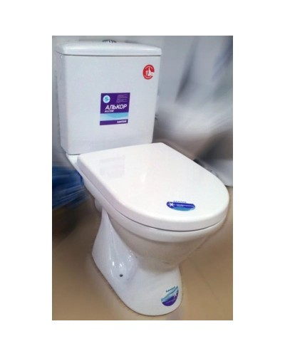 Унитаз-компакт антивсплеск с сиденьем Santek Алькор 1.WH30.2.140