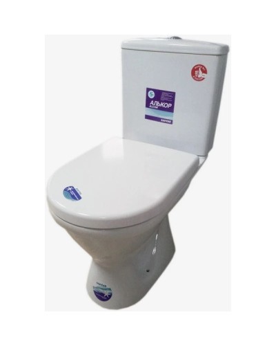Унитаз-компакт антивсплеск с сиденьем Santek Алькор 1.WH30.2.140