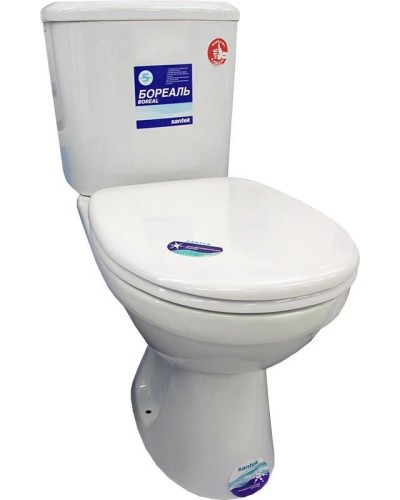 Унитаз-компакт антивсплеск с сиденьем Santek Бореаль 1.WH30.2.143