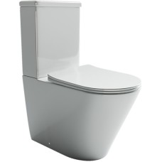 Унитаз компакт Ceramica Nova Highlight Rimless CN1802-B без бачка и с сиденьем Микролифт