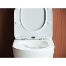 Унитаз компакт Ceramica Nova Highlight Rimless CN1802-B без бачка и с сиденьем Микролифт