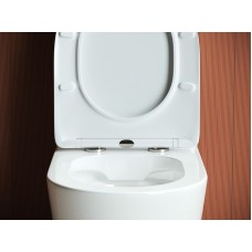 Унитаз компакт Ceramica Nova Highlight Rimless CN1802-B без бачка и с сиденьем Микролифт