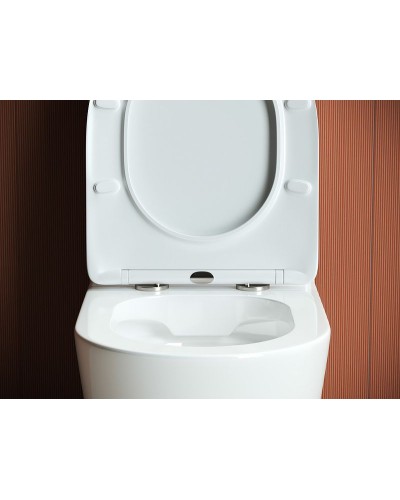 Унитаз компакт Ceramica Nova Highlight Rimless CN1802-B без бачка и с сиденьем Микролифт