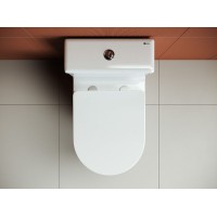 Унитаз компакт Ceramica Nova Highlight Rimless CN1802-B без бачка и с сиденьем Микролифт