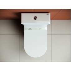 Унитаз компакт Ceramica Nova Highlight Rimless CN1802-B без бачка и с сиденьем Микролифт