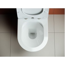 Унитаз компакт Ceramica Nova Highlight Rimless CN1802-B без бачка и с сиденьем Микролифт