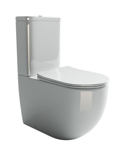 Унитаз компакт Ceramica Nova Mia Rimless CN1801-B без бачка и с сиденьем Микролифт